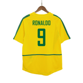Maillot de football rétro domicile Ronaldo #9 du Brésil 2002/03